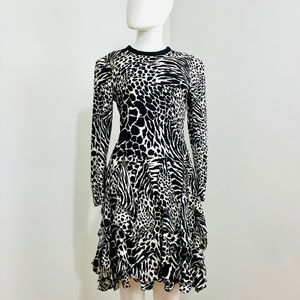 Vintage Carolina Herrera Animal Print Dress